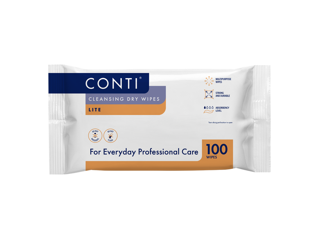 Conti Cleansing Dry Wipes Lite Confezione grande da 100